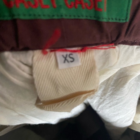 Casey Casey Designer Abstract Patterned Pleated Circular Motif Midi Mod Skirt XS - Picture 5 of 16